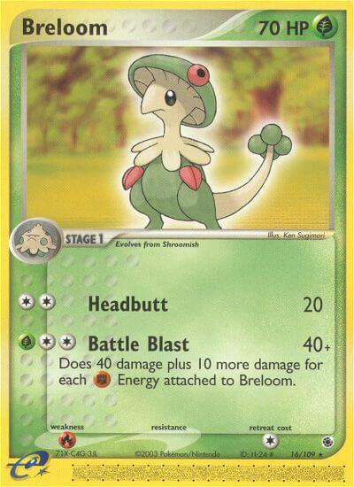Pokemon Breloom 16/109 EX Ruby & Sapphire