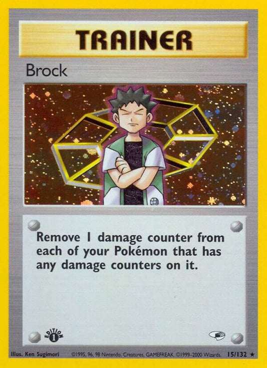 Pokemon Brock 15/132 Gym Heroes