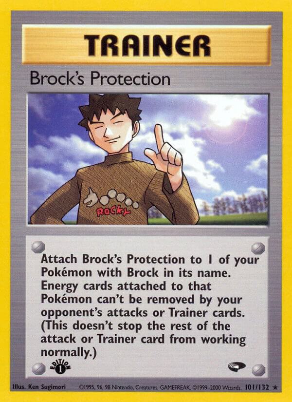 Pokemon  Brock's Protection 101/132 Gym Challenge