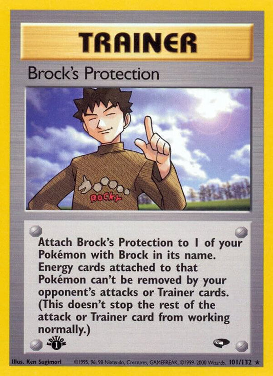 Pokemon  Brock's Protection 101/132 Gym Challenge
