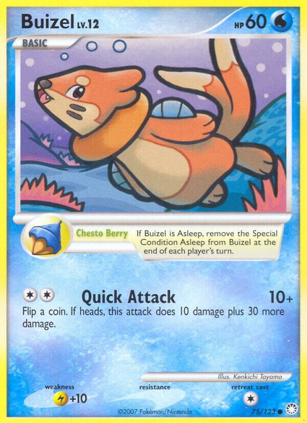 Pokemon Buizel 75/123 Mysterious Treasures