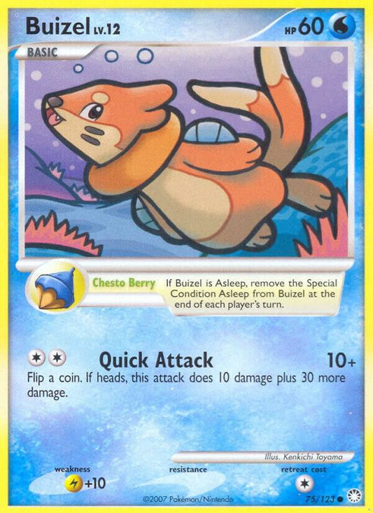 Pokemon Buizel 75/123 Mysterious Treasures