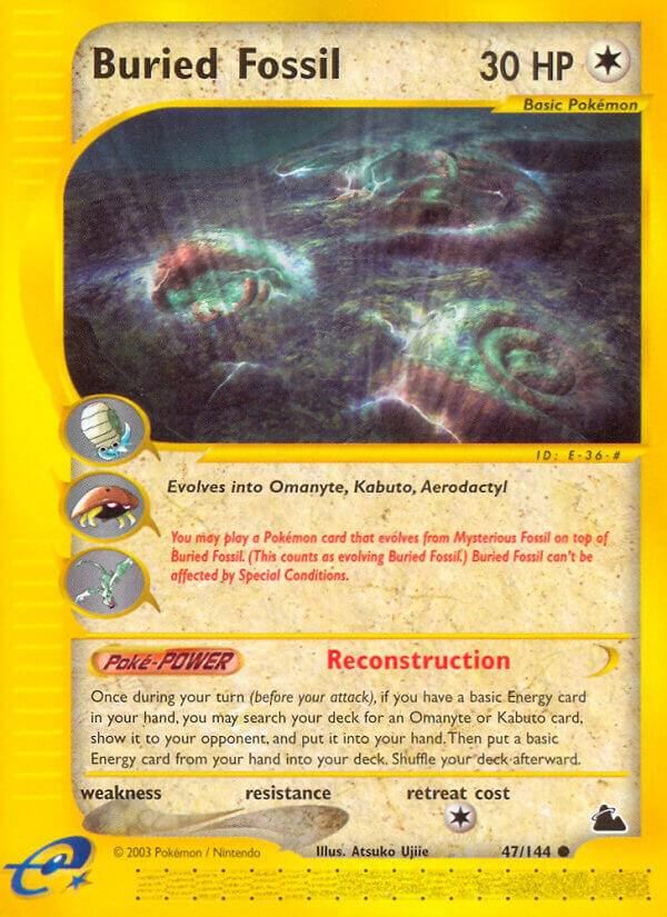 Pokemon Buried Fossil 47/144 Skyridge