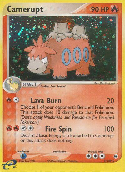 Pokemon Camerupt 4/109 EX Ruby & Sapphire