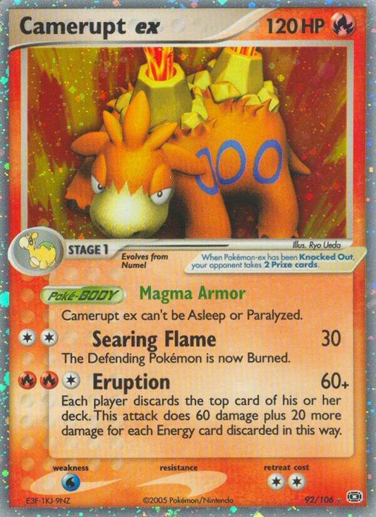 Pokemon Camerupt ex 92/106 Emerald