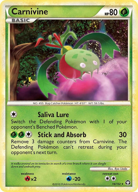 Pokemon Carnivine 16/102 Triumphant