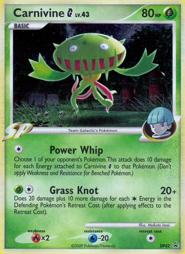 Pokemon Carnivine G DP42 Diamond & Pearl Promos
