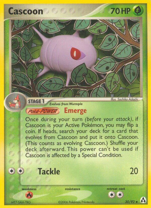 Pokemon Cascoon 30/92 Legend Maker