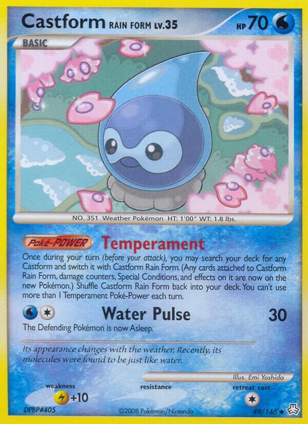 Pokemon Castform [Rain Form] 49/146 Legends Awakened