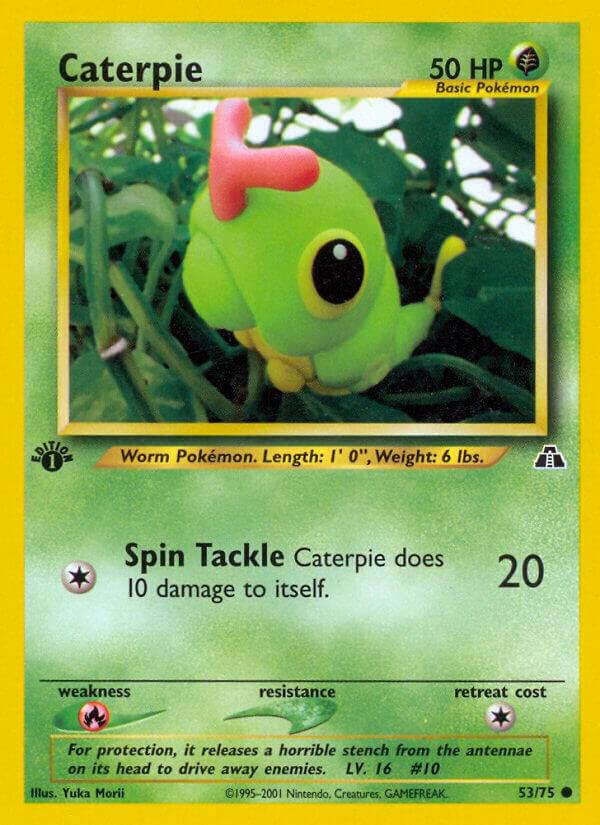 Pokemon Caterpie 53/75 Neo Discovery