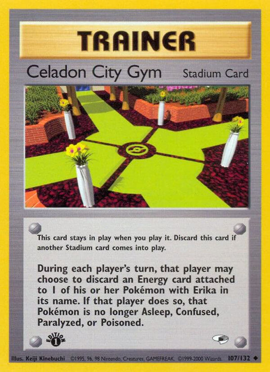 Pokemon Celadon City Gym 107/132 Gym Heroes
