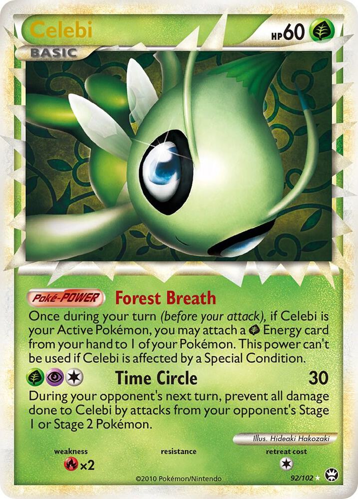 Pokemon Celebi Prime 92/102 Triumphant