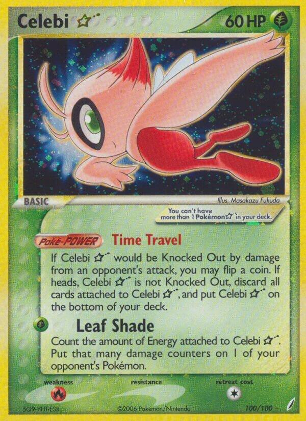 Pokemon Celebi Gold Star 100/100 Crystal Guardians
