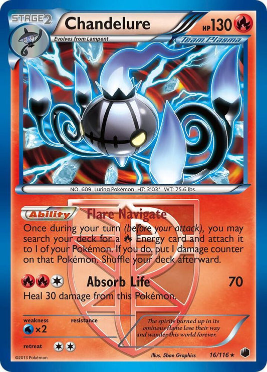 Pokemon Chandelure 16/116 Plasma Freeze