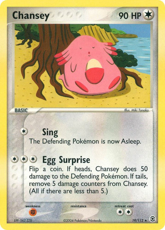 Pokemon Chansey 19/112 FireRed & LeafGreen