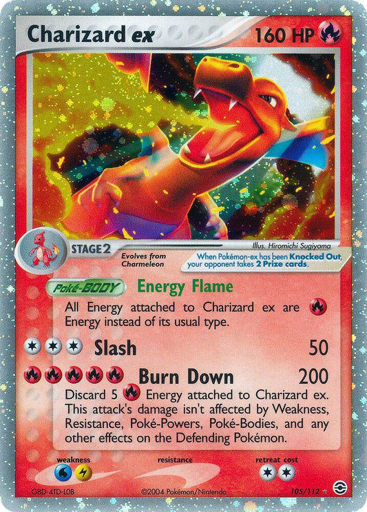 Pokemon Charizard ex 105/112 FireRed & LeafGreen