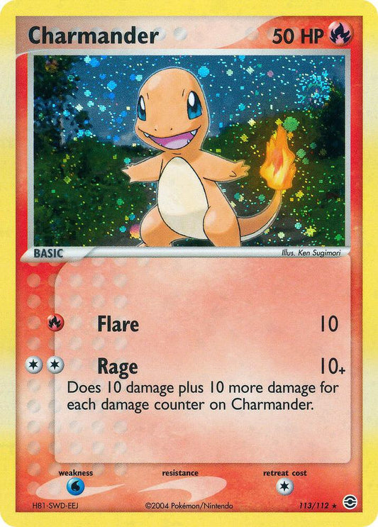 Pokemon Charmander 113/112 FireRed & LeafGreen