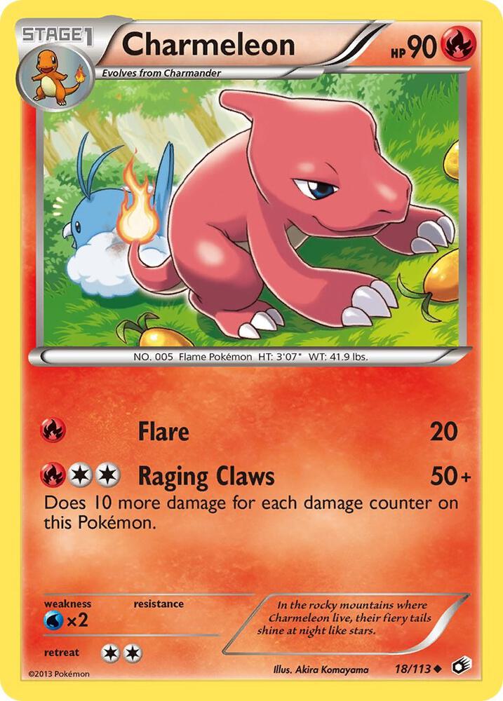 Pokemon Charmeleon 18/113 Legendary Treasures