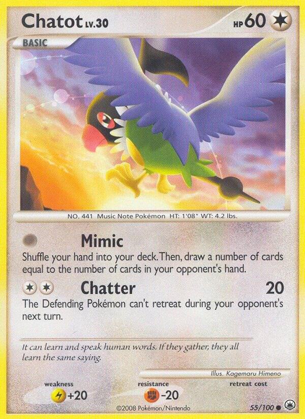 Pokemon Chatot 55/100 Majestic Dawn