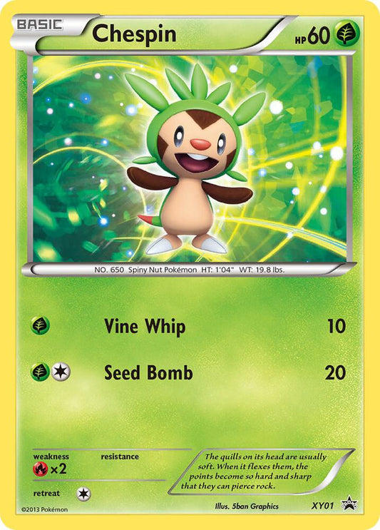 Pokemon Chespin XY01 XY Black Star Promos
