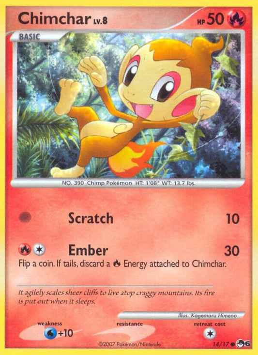 Pokemon Chimchar 14/17 POP Series 6