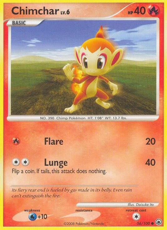 Pokemon Chimchar 56/100 Majestic Dawn
