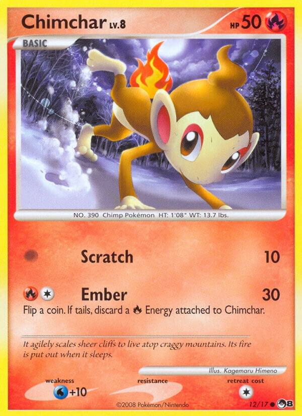 Pokemon Chimchar 12/17 POP Series 8