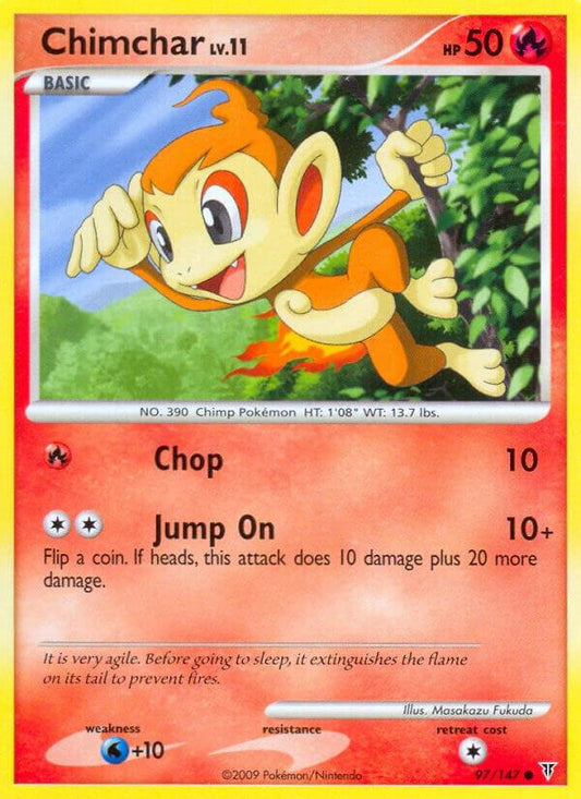 Pokemon Chimchar 97/147 Supreme Victors