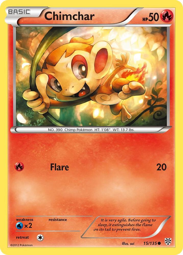 Pokemon Chimchar 15/135 Plasma Storm