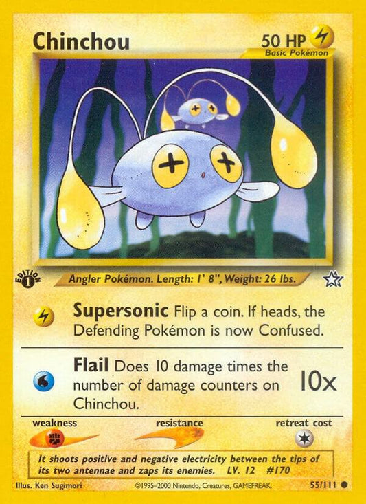 Pokemon Chinchou # 55 Neo Genesis