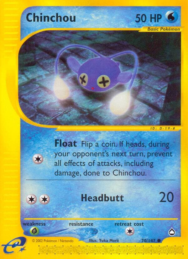 Pokemon Chinchou 70/147 Aquapolis