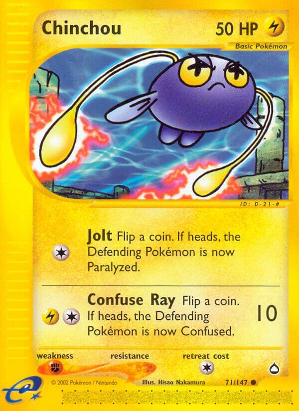 Pokemon Chinchou 71/147 Aquapolis