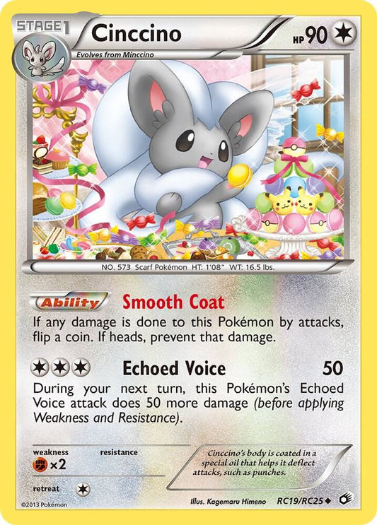 Pokemon Cinccino RC19/RC25 Legendary Treasures