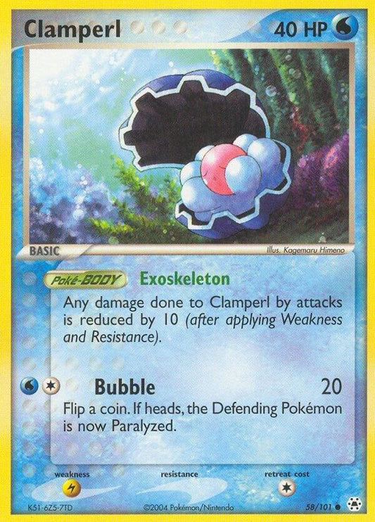 Pokemon Clamperl 58/101 Hidden Legends