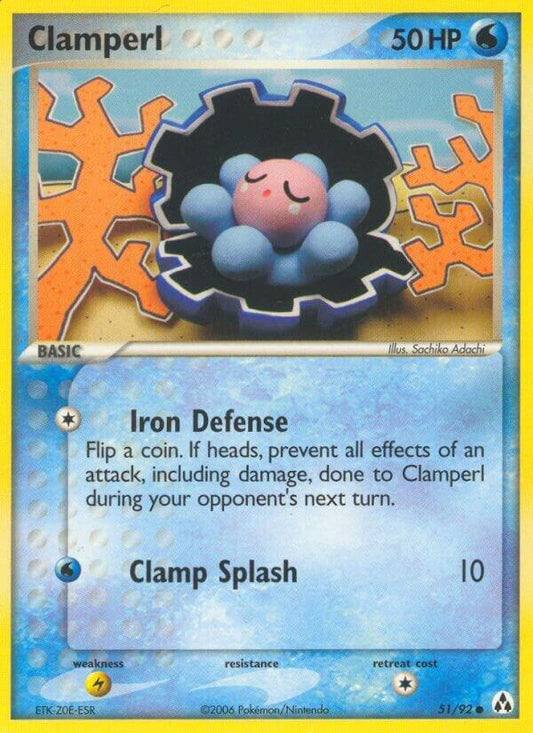 Pokemon Clamperl 51/92 Legend Maker