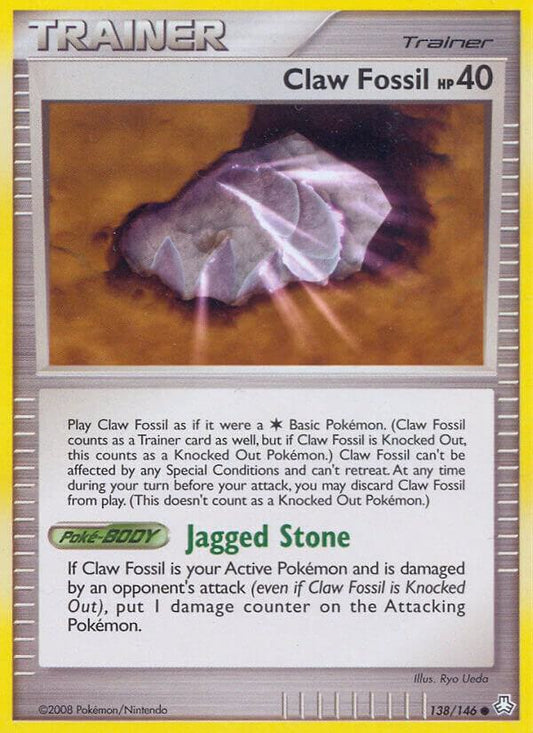 Pokemon Claw Fossil 138/146 Legends Awakened