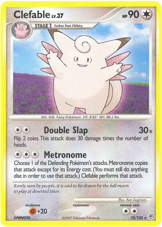 Pokemon Clefable 22/130 Diamond & Pearl