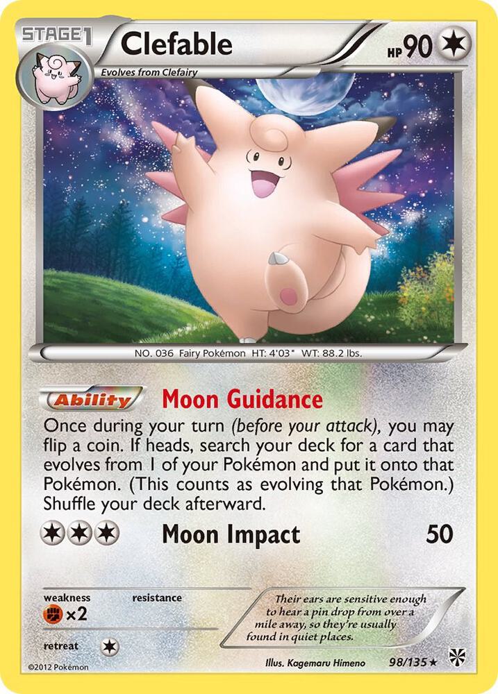 Pokemon Clefable 98/135 Plasma Storm