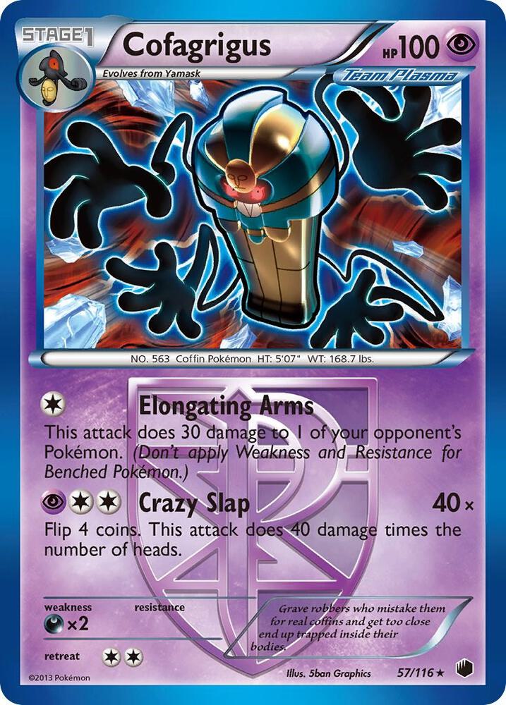 Pokemon Cofagrigus 57/116 Plasma Freeze