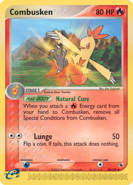 Pokemon Combusken 28/109 EX Ruby & Sapphire