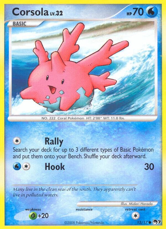 Pokemon Corsola 13/17 POP Series 7