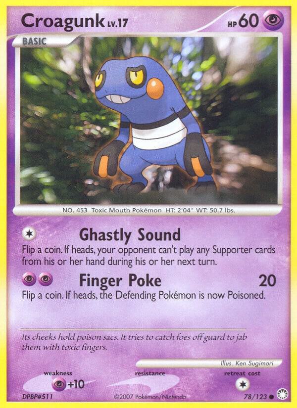 Pokemon Croagunk 78/123 Mysterious Treasures