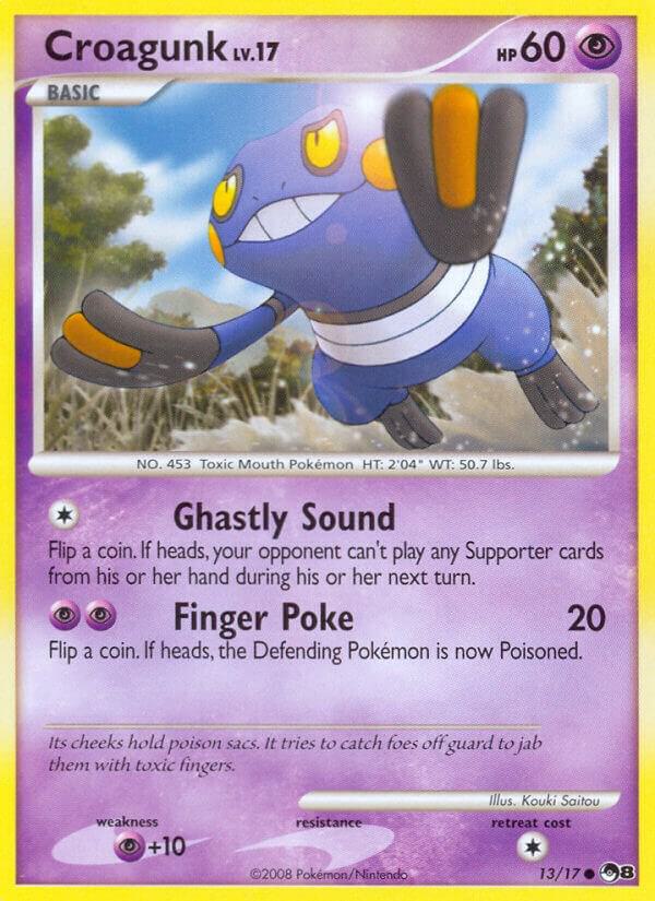 Pokemon Croagunk 13/17 POP Series 8