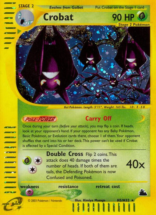Pokemon Crobat H5/144 Skyridge