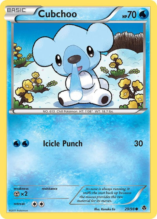 Pokemon Cubchoo 29/98 Emerging Powers