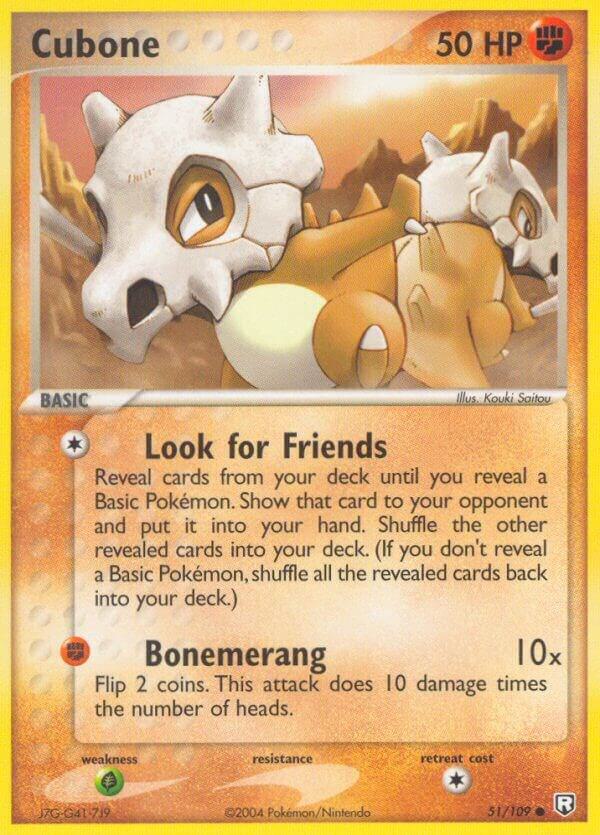Pokemon Cubone 51/109 Team Rocket Returns