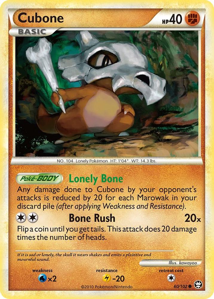 Pokemon Cubone 60/102 Triumphant
