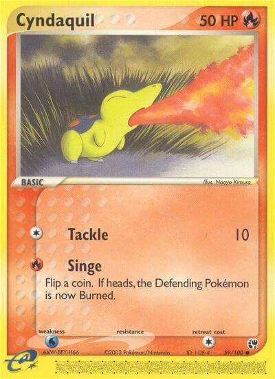 Pokemon Cyndaquil 59/100 Sandstorm