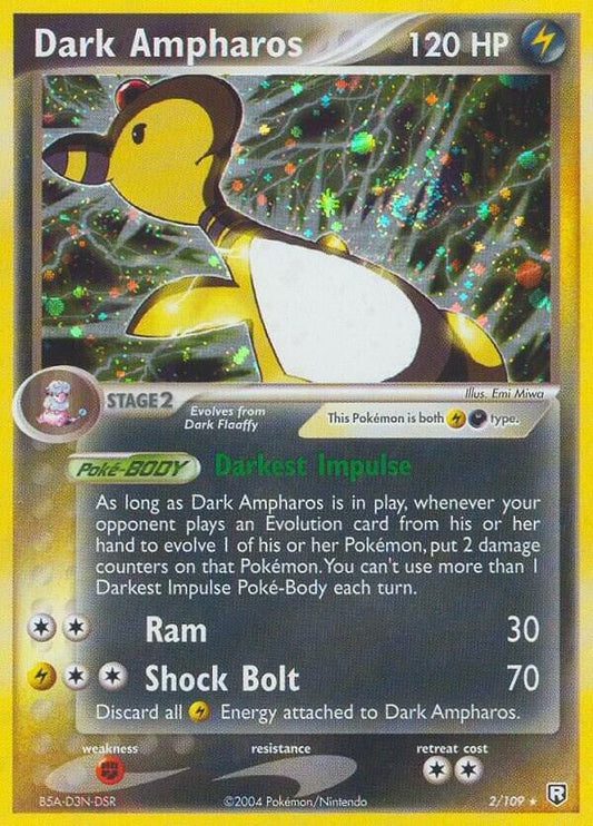 Pokemon Dark Ampharos 2/109 Team Rocket Returns