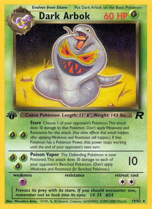 Pokemon Dark Arbok #19 Team Rocket